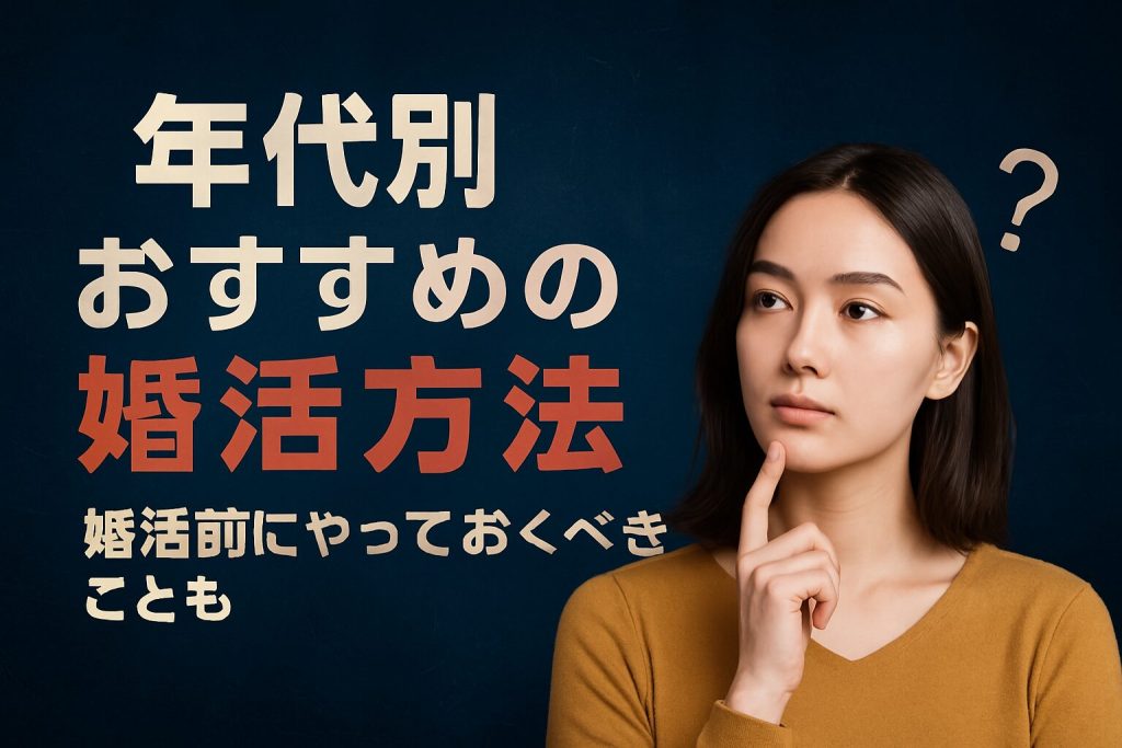 年代別おすすめの婚活方法